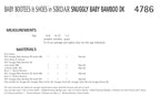 Sirdar Baby Bootees and Shoes Knitting Pattern in Snuggly Baby Bamboo DK 4786P PDF DOWNLOAD