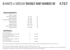 Sirdar Blankets Knitting Pattern in Snuggly Baby Bamboo DK 4787P PDF DOWNLOAD