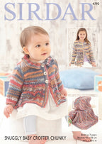 Sirdar Baby Girls and Girls Coat and Blanket Knitting Pattern in Snuggly Baby Crofter Chunky 4793P PDF DOWNLOAD