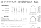 Sirdar Boys Sweaters Knitting Pattern in Snuggly Rascal DK 4805P PDF DOWNLOAD