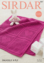 Sirdar Blanket Crochet Pattern in Snuggly 4ply 4807P PDF DOWNLOAD