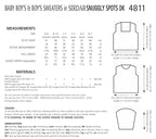 Sirdar Boys Sweaters Knitting Pattern in Sirdar Snuggly Spots DK 4811P PDF DOWNLOAD