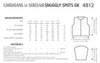 Sirdar Cardigans Knitting Pattern in Sirdar Snuggly Spots DK 4812P PDF DOWNLOAD