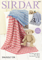 Sirdar Blankets Crochet Pattern in Sirdar Snuggly DK 4813P PDF DOWNLOAD
