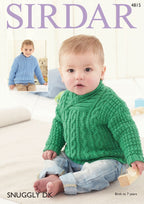 Sirdar Sweaters Knitting Pattern in Sirdar Snuggly DK 4815P PDF DOWNLOAD