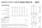 Sirdar Cardigan and Helmet Knitting Pattern in Snuggly Rascal DK 4801P PDF DOWNLOAD