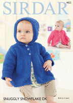 Sirdar Jackets Knitting Pattern in Sirdar Snowflake DK 4822P PDF DOWNLOAD
