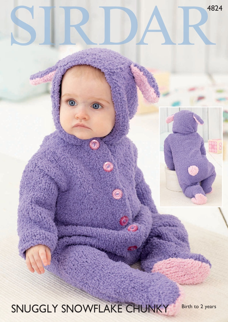 Sirdar All-in-One Knitting Pattern in Sirdar Snowflake Chunky 4824P PDF DOWNLOAD