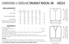 Sirdar Cardigans Knitting Pattern in Snuggly Rascal DK 4804P PDF DOWNLOAD