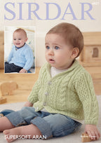 Sirdar Cardigans Knitting Pattern in Sirdar Supersoft Aran 4827P PDF DOWNLOAD