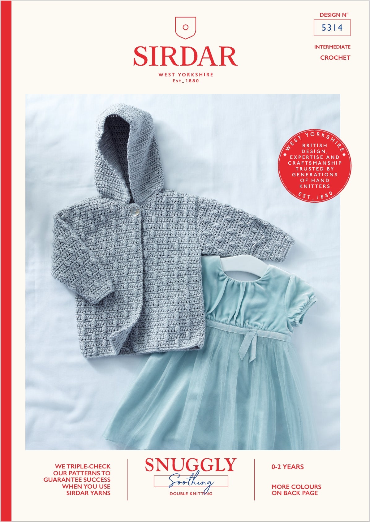 Sirdar Jacket Crochet Pattern in DK 5314P PDF DOWNLOAD