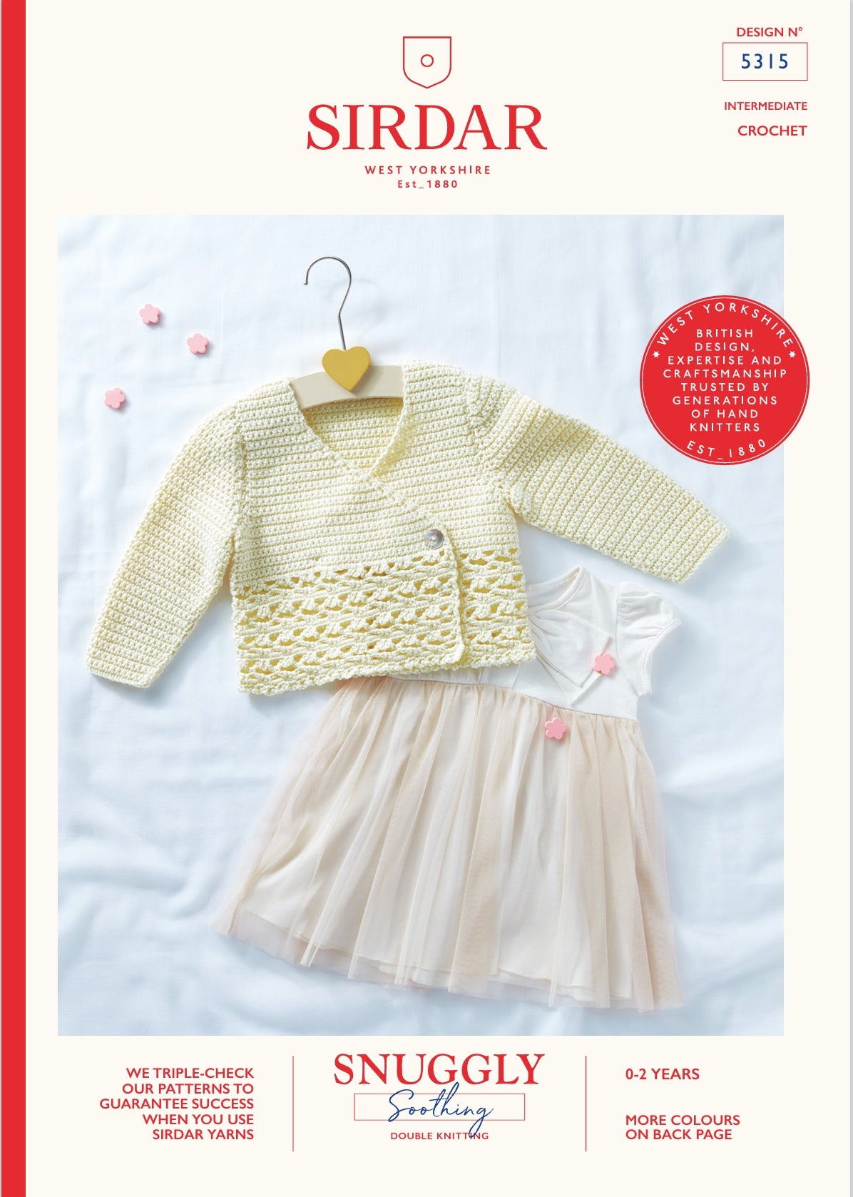 Sirdar Cardigan Crochet Pattern in DK 5315P PDF DOWNLOAD