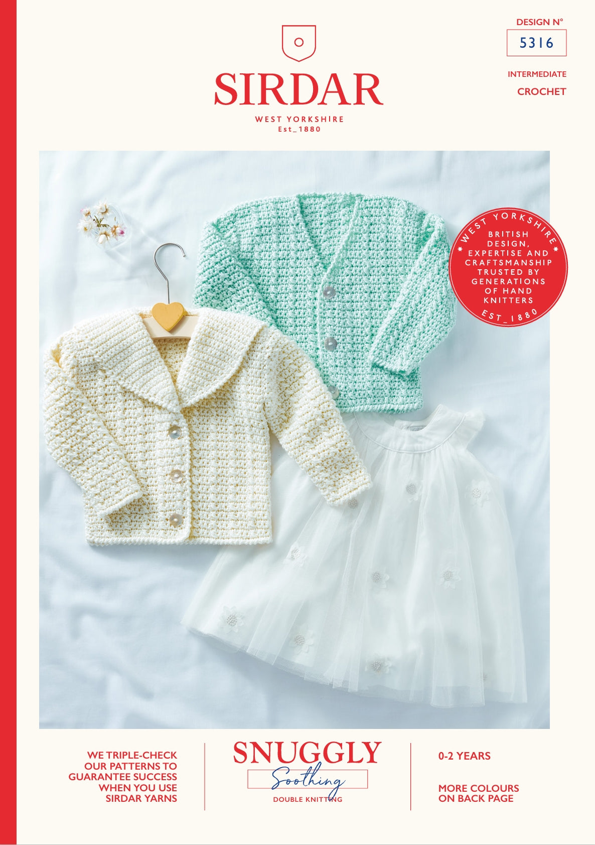 Sirdar Cardigans Crochet Pattern in DK 5316P PDF DOWNLOAD