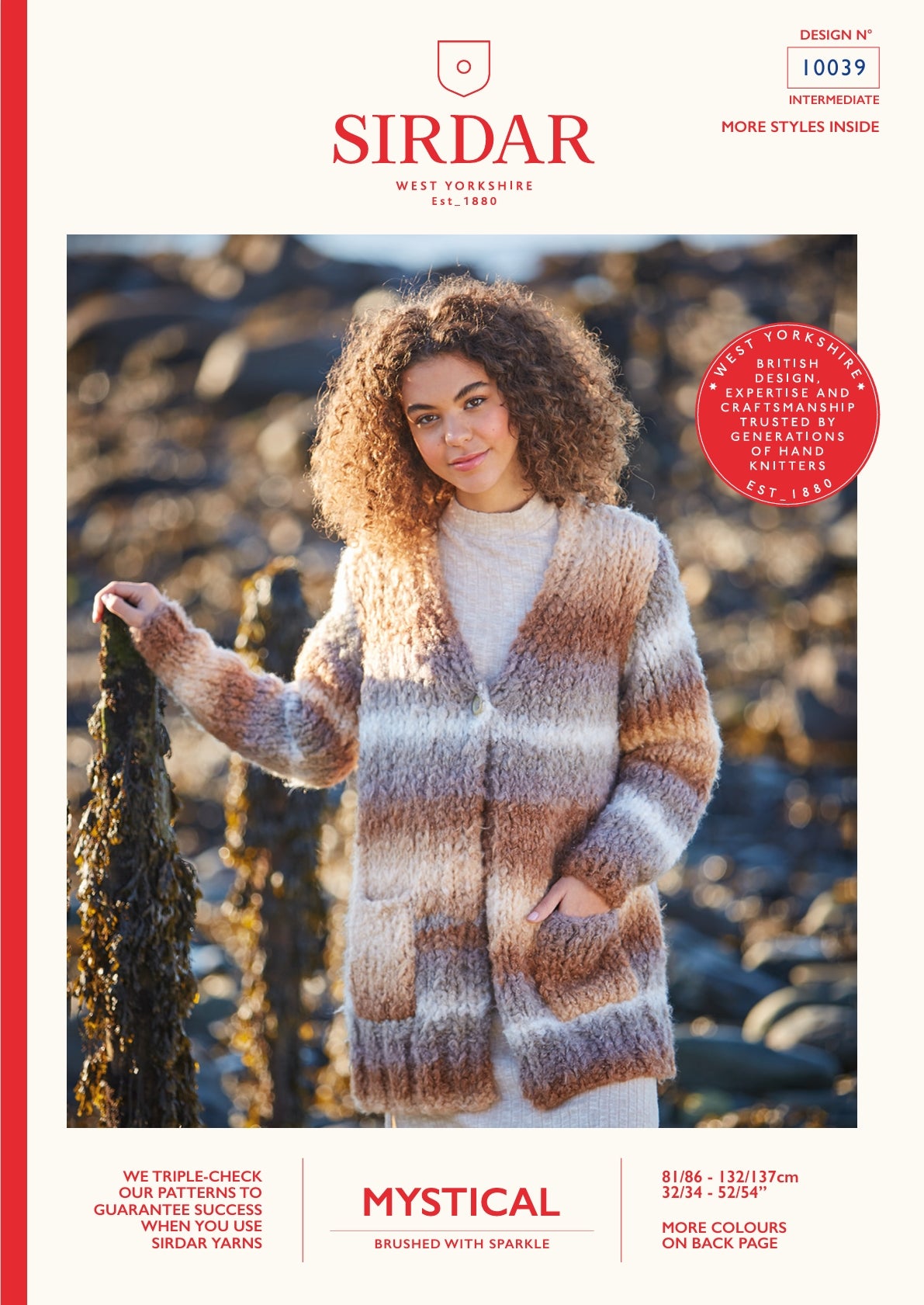 Sirdar Long Cardigan Knitting Pattern in Super Chunky 10039P PDF DOWNLOAD