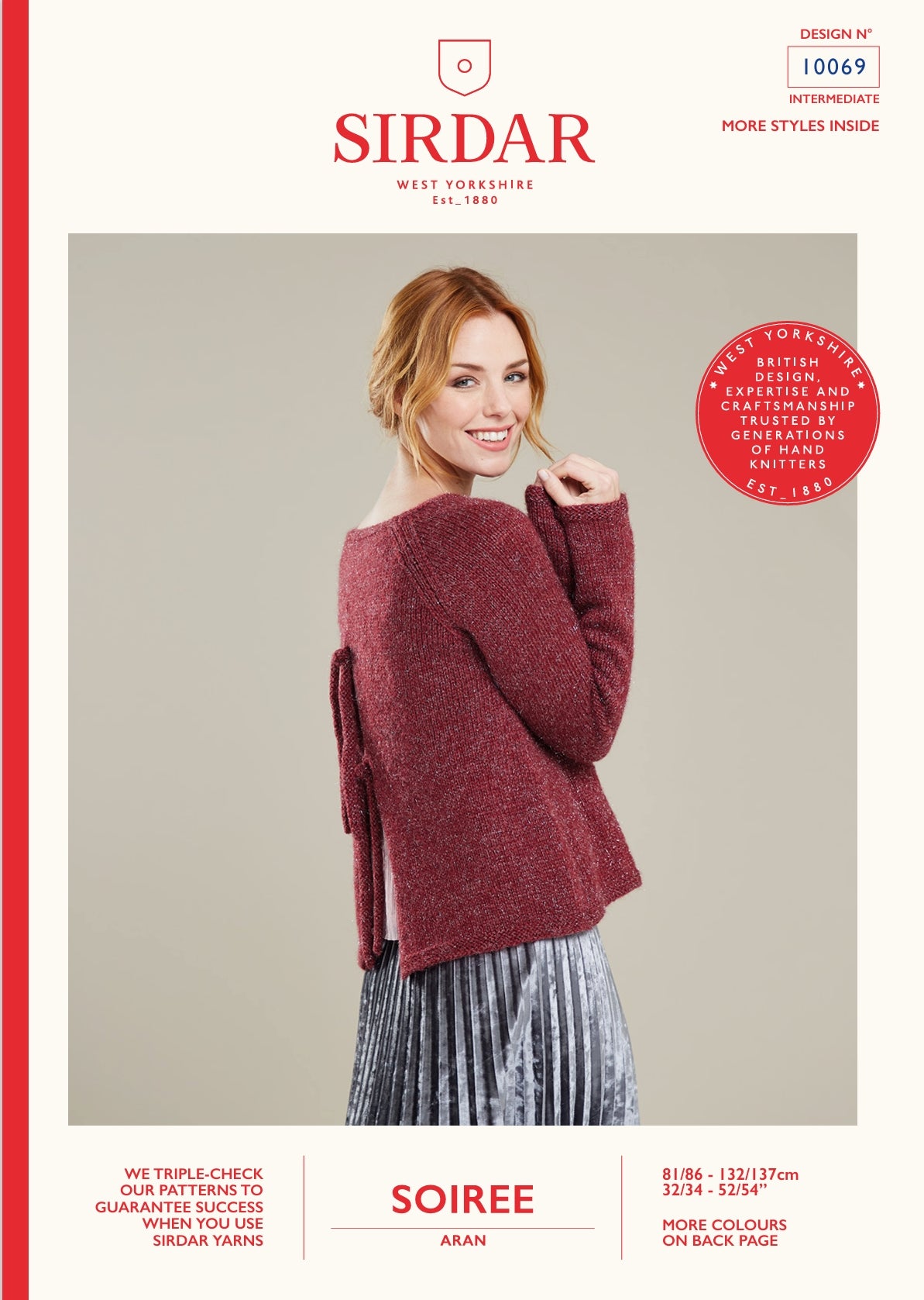 Sirdar Ladies Jumper Knitting Pattern in Aran 10069P PDF DOWNLOAD