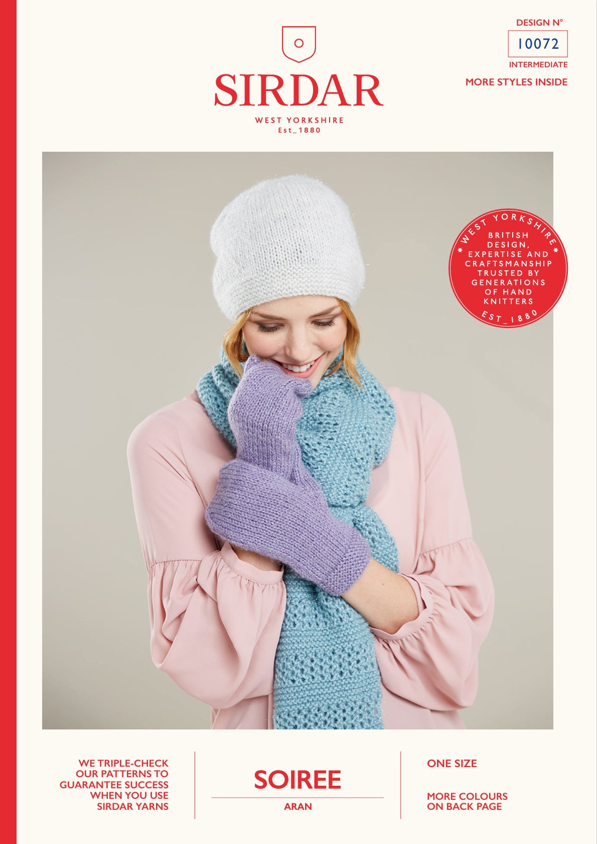 Sirdar Hat, Scarf & Mittens Knitting Pattern in Aran 10072P PDF DOWNLOAD