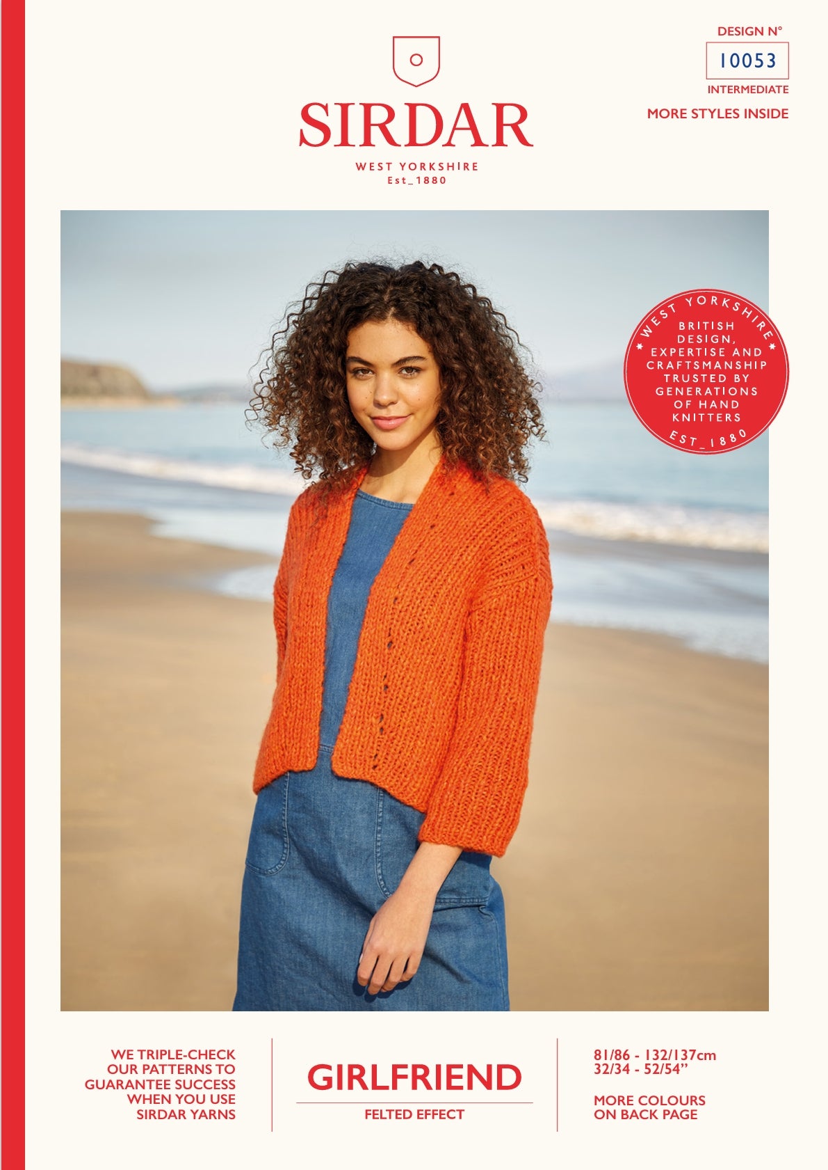 Sirdar Diagonal Rib Kimono Knitting Pattern in Chunky 10053P PDF DOWNLOAD