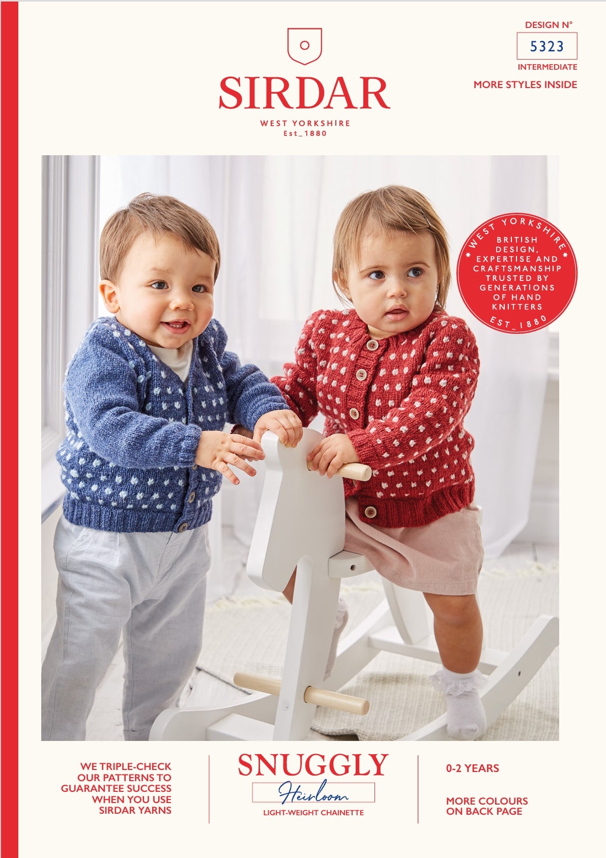 Sirdar Cardigans Knitting Pattern in DK 5323P PDF DOWNLOAD