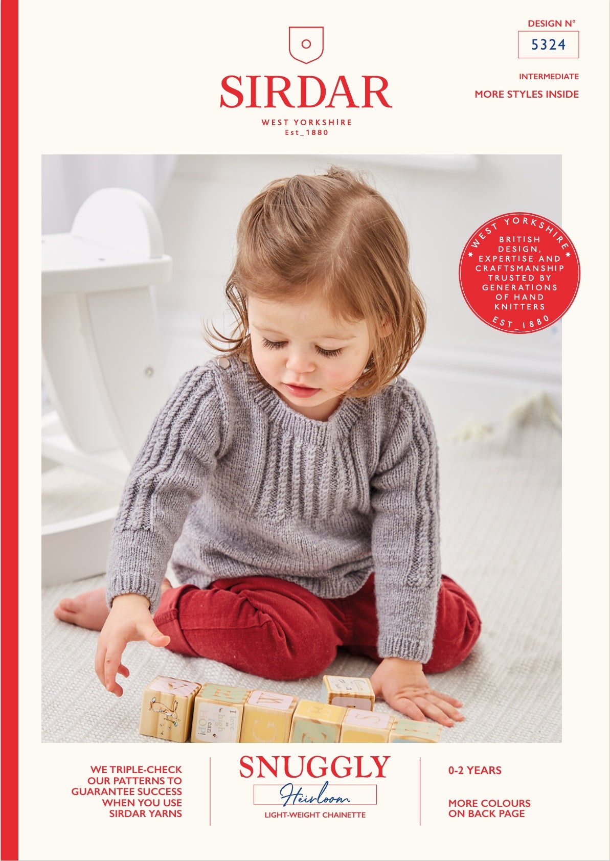 Sirdar Smocked Sweater Knitting Pattern in DK 5324P PDF DOWNLOAD