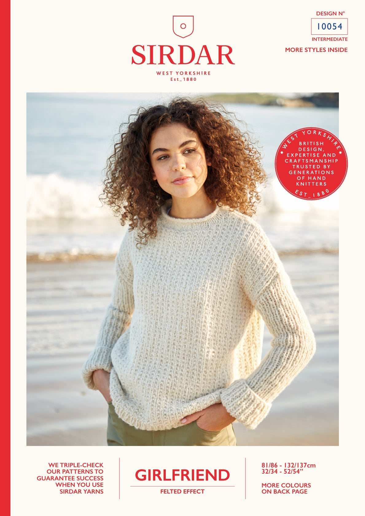 Sirdar Textured Sweaters Knitting Pattern in Chunky 10054P PDF DOWNLOAD