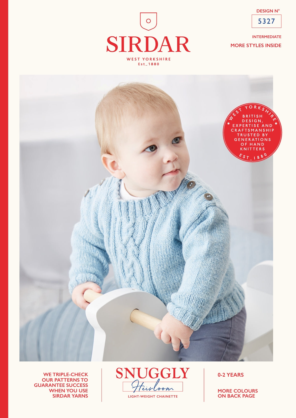 Sirdar Cable Panel Sweater Knitting Pattern in DK 5327P PDF DOWNLOAD