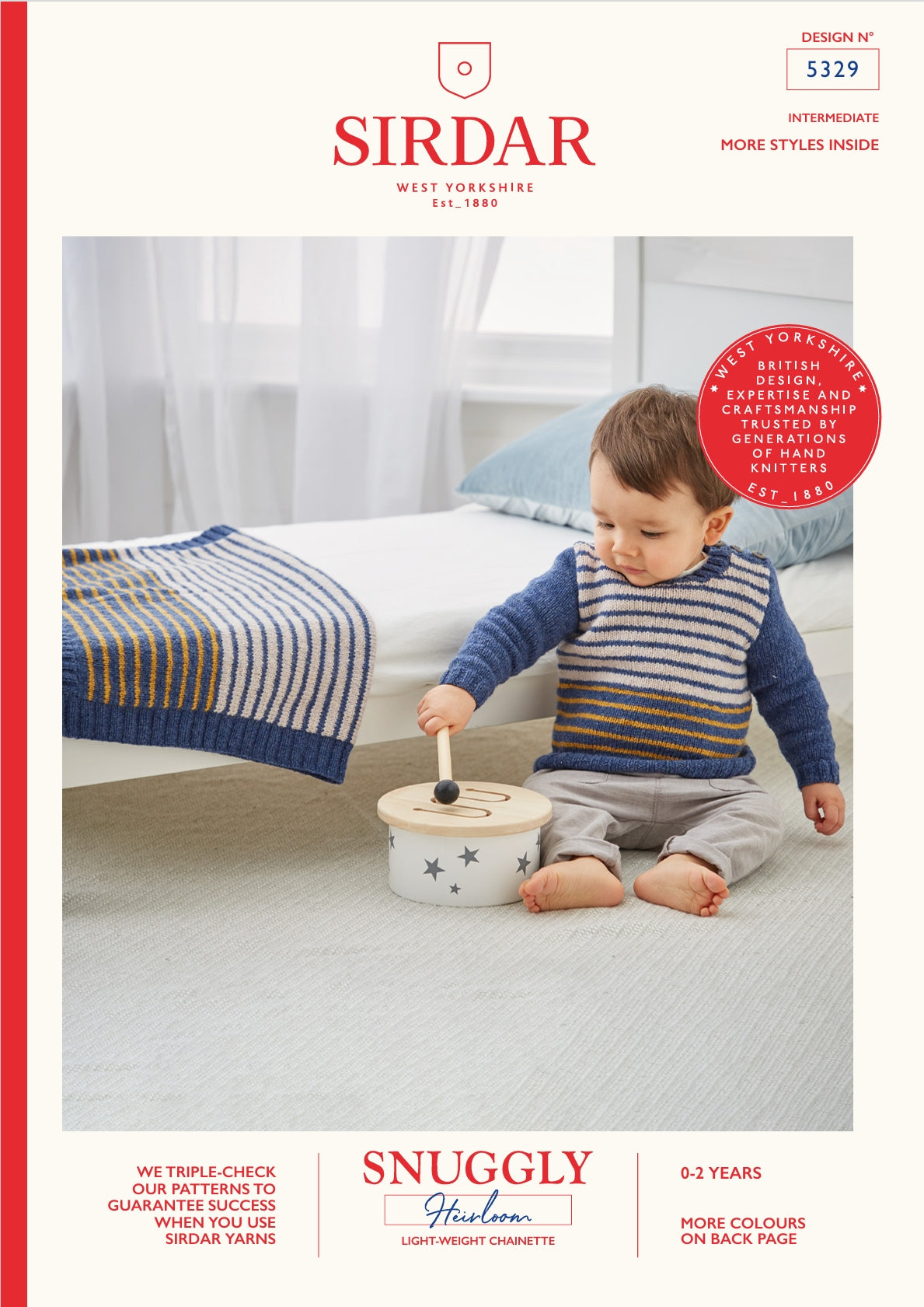 Sirdar Sweater & Blanket Knitting Pattern in DK 5329P PDF DOWNLOAD