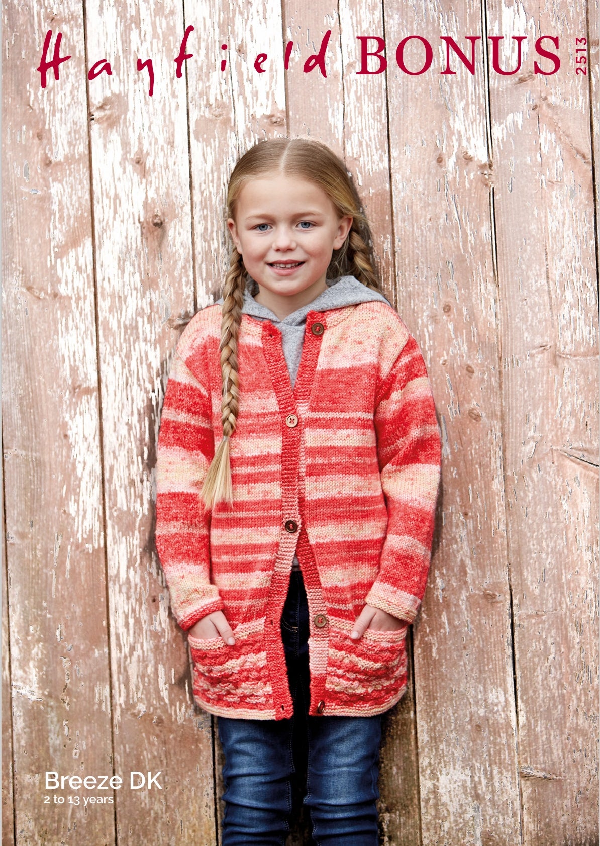 Hayfield Girl's Jacket Knitting Pattern in DK 2513P PDF DOWNLOAD