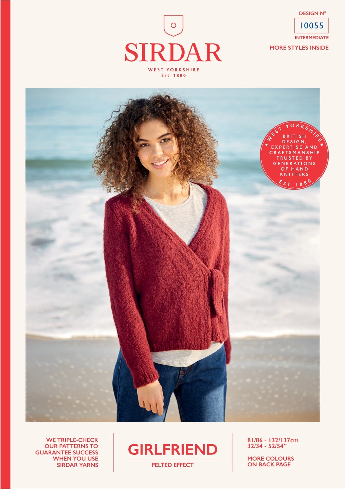 Sirdar Wrap Cardigan Knitting Pattern in Chunky 10055P PDF DOWNLOAD