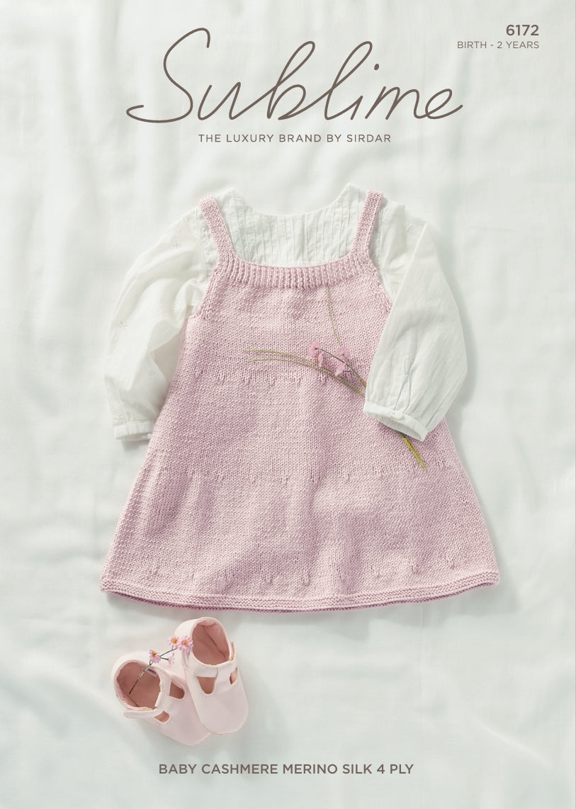 Sublime by Sirdar Pinafore Knitting Pattern in 4ply 6172P PDF DOWNLOAD