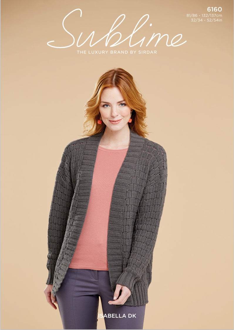 Sublime by Sirdar Jacket Knitting Pattern in DK 6160P PDF DOWNLOAD