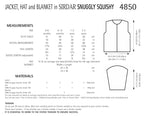 Sirdar Jacket, Hat and Blanket Knitting Pattern in Sirdar Snuggly Squishy 4850P PDF DOWNLOAD
