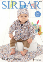 Sirdar Jacket, Hat and Blanket Knitting Pattern in Sirdar Snuggly Squishy 4850P PDF DOWNLOAD