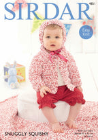 Sirdar Jacket, Bonnet and Blanket Knitting Pattern in Sirdar Snuggly Squishy 4851P PDF DOWNLOAD