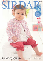 Sirdar Cardigans Knitting Pattern in Sirdar Snuggly Squishy 4854P PDF DOWNLOAD