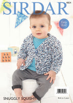 Sirdar Cardigans Knitting Pattern in Sirdar Snuggly Squishy 4854P PDF DOWNLOAD