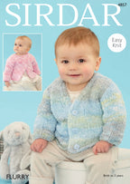 Sirdar Cardigans Knitting Pattern in Sirdar Flurry 4857P PDF DOWNLOAD