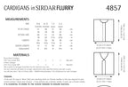 Sirdar Cardigans Knitting Pattern in Sirdar Flurry 4857P PDF DOWNLOAD