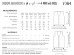 Hayfield Cardigan and Waistcoat Knitting Pattern in Hayfield Aran with Wool 7064P PDF DOWNLOAD
