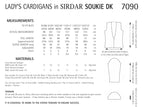 Sirdar Ladies Cardigans Knitting Pattern in Sirdar Soukie DK 7090P PDF DOWNLOAD