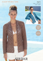 Sirdar Jackets Crochet Pattern in Sirdar Cotton DK 7071P PDF DOWNLOAD