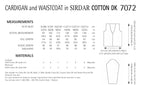 Sirdar Cardigan and Waistcoat Crochet Pattern in Sirdar Cotton DK 7072P PDF DOWNLOAD