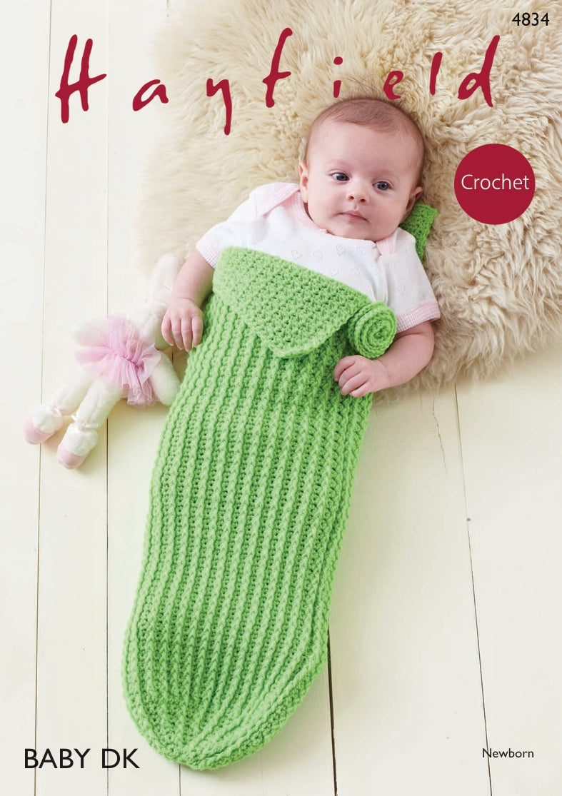 Hayfield Baby Pod Crochet Pattern in Hayfield Baby DK 4834P PDF DOWNLOAD