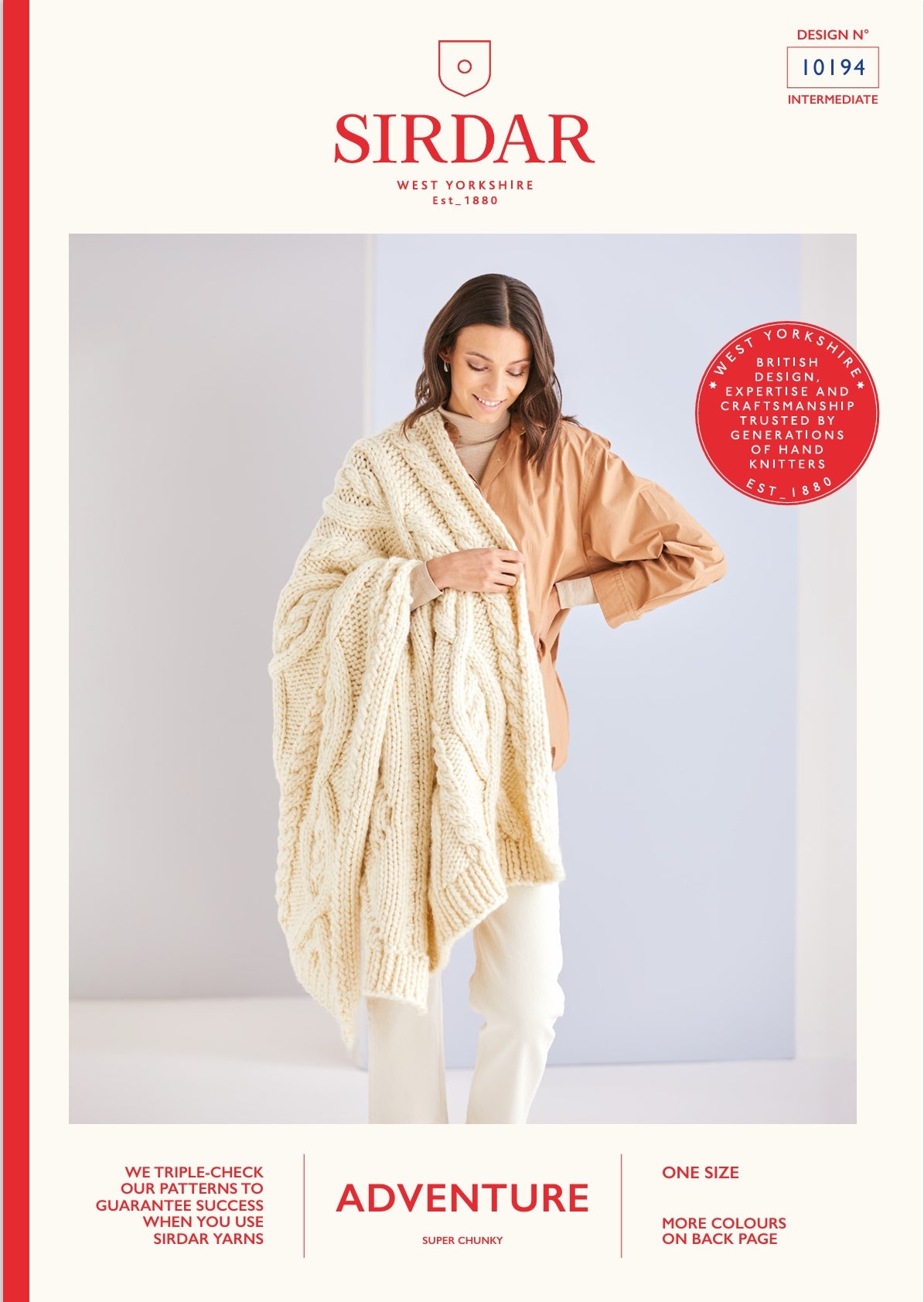 Sirdar Blanket Knitting Pattern in Super Chunky 10194P PDF DOWNLOAD