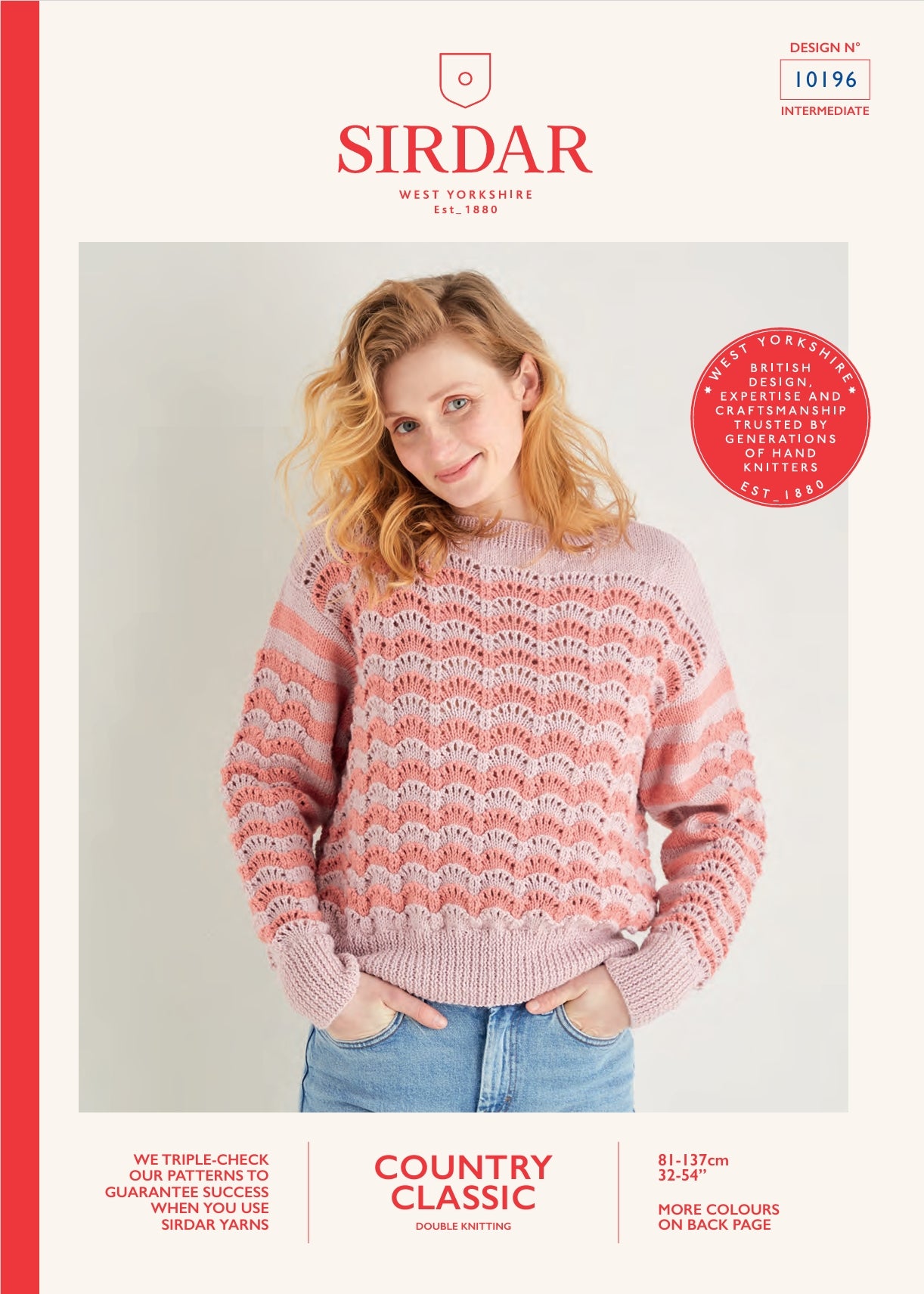 Sirdar Sweater Knitting Pattern in DK 10196P PDF DOWNLOAD