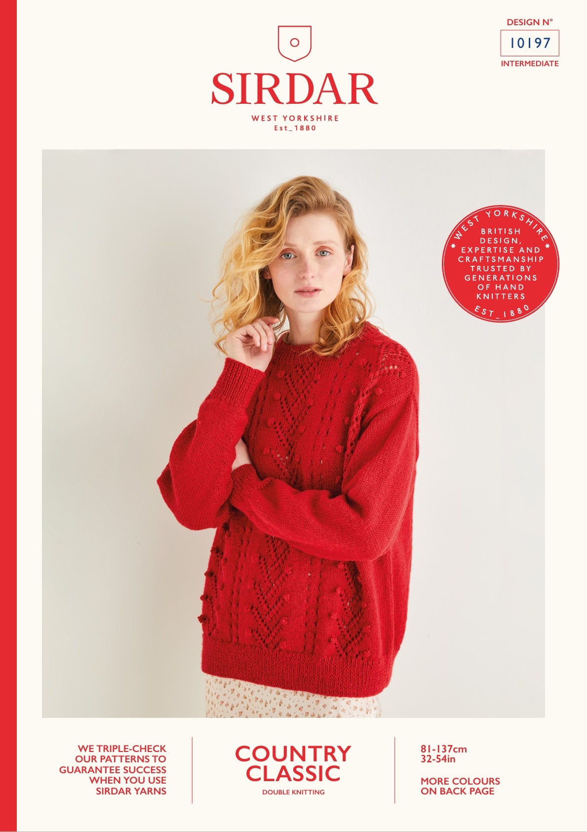 Sirdar Sweater Knitting Pattern in DK 10197P PDF DOWNLOAD