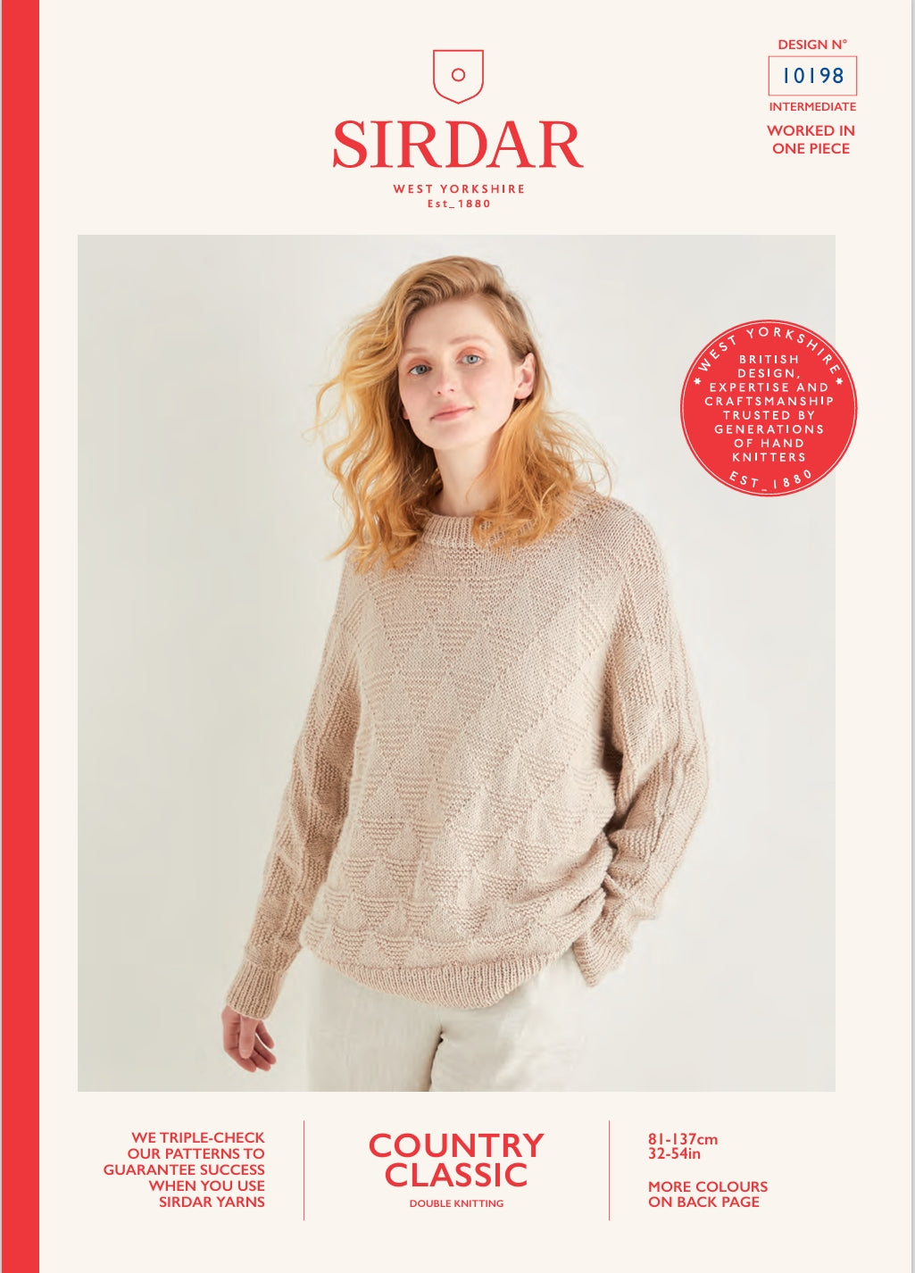 Sirdar Sweater Knitting Pattern in DK 10198P PDF DOWNLOAD