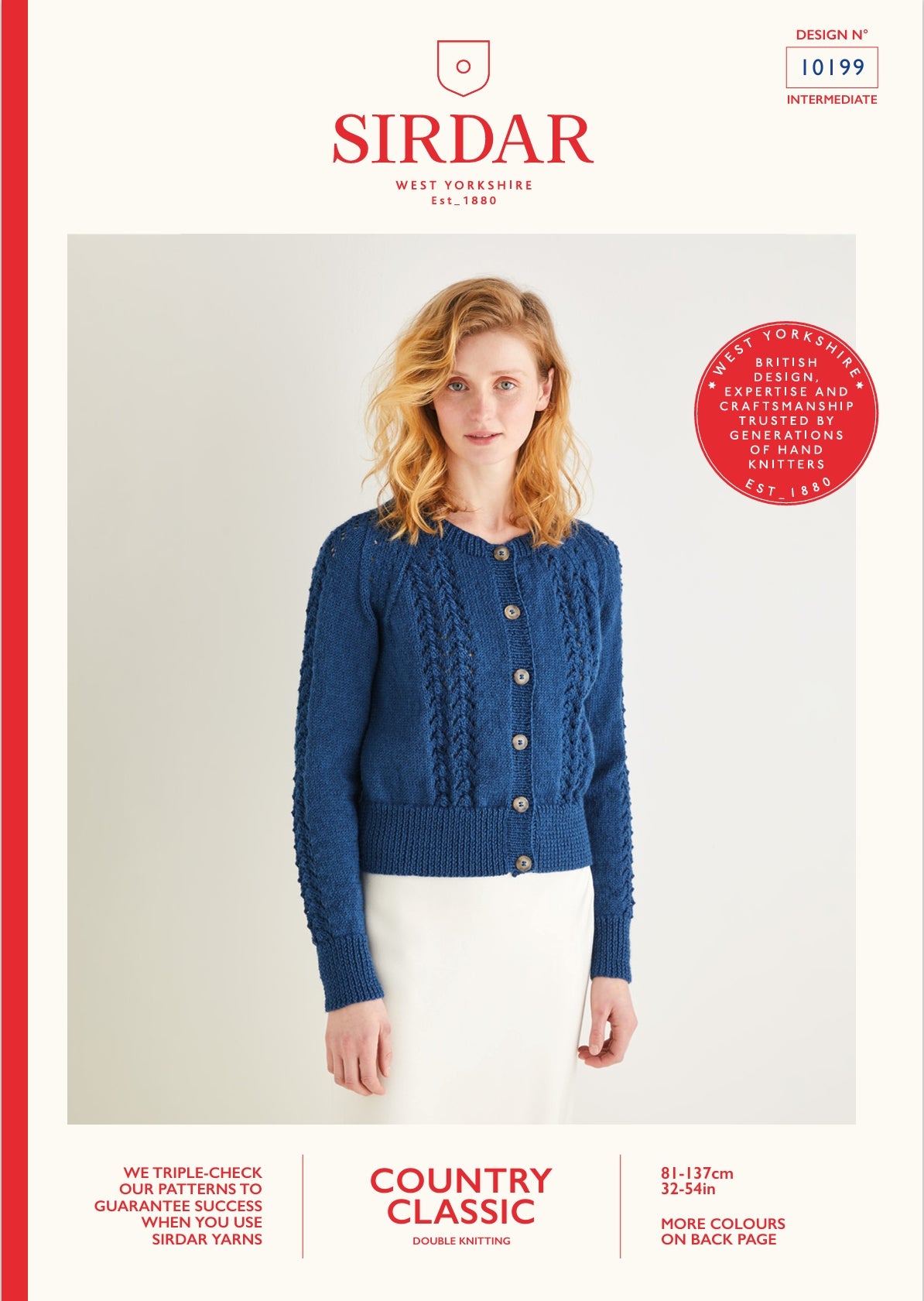 Sirdar Cardigan Knitting Pattern in DK 10199P PDF DOWNLOAD