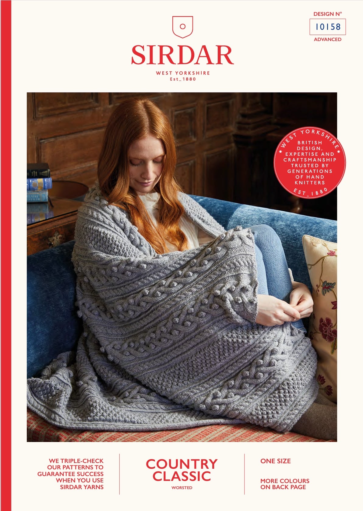 Sirdar Blanket Knitting Pattern in Worsted 10158P PDF DOWNLOAD