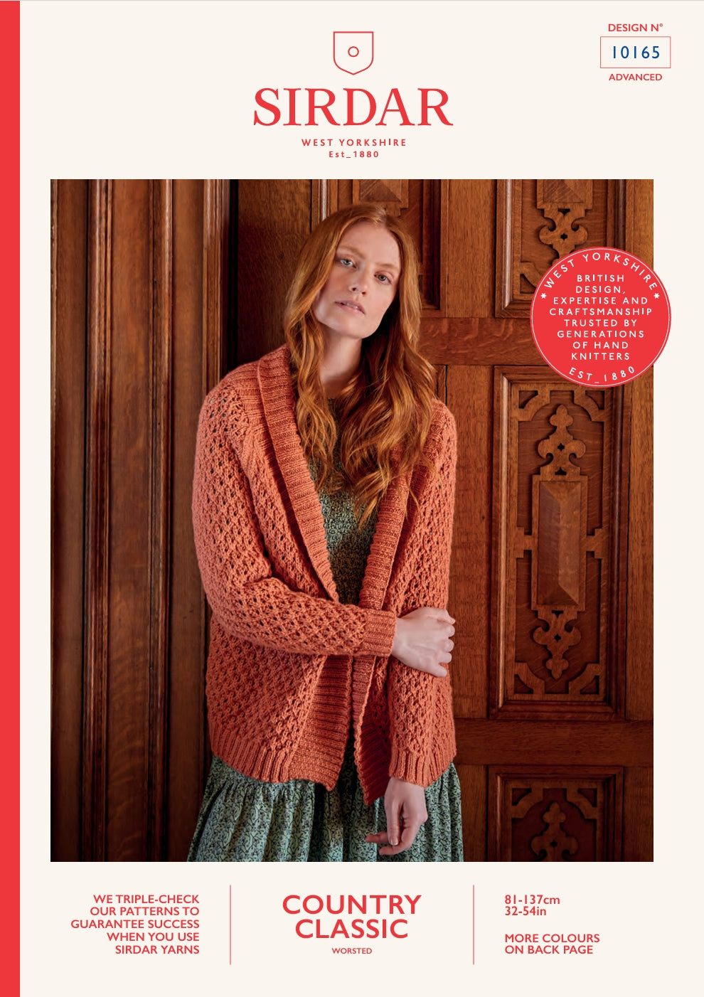 Sirdar Cardigan Knitting Pattern in Worsted 10165P PDF DOWNLOAD