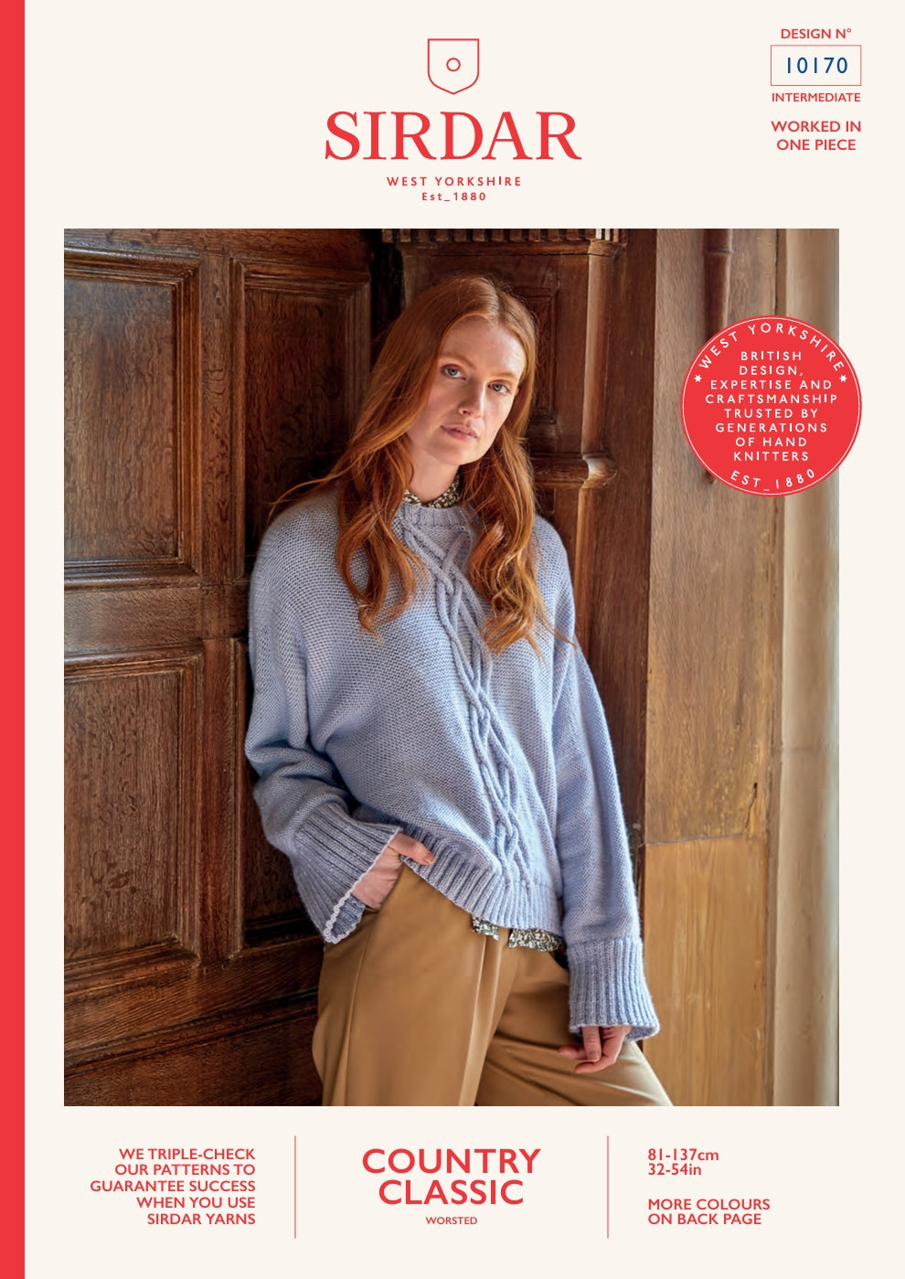 Sirdar Sweater Knitting Pattern in Worsted 10170P PDF DOWNLOAD